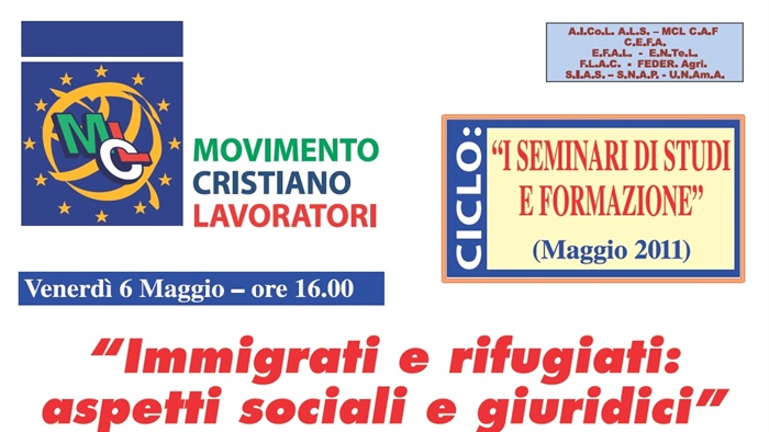 "Immigrati e rifugiati: aspetti sociali e giuridici"